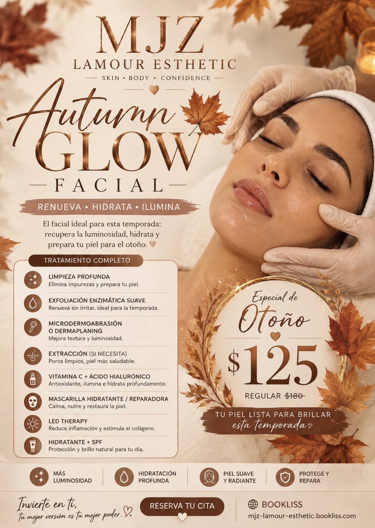 Autumn Glow Facial promotion